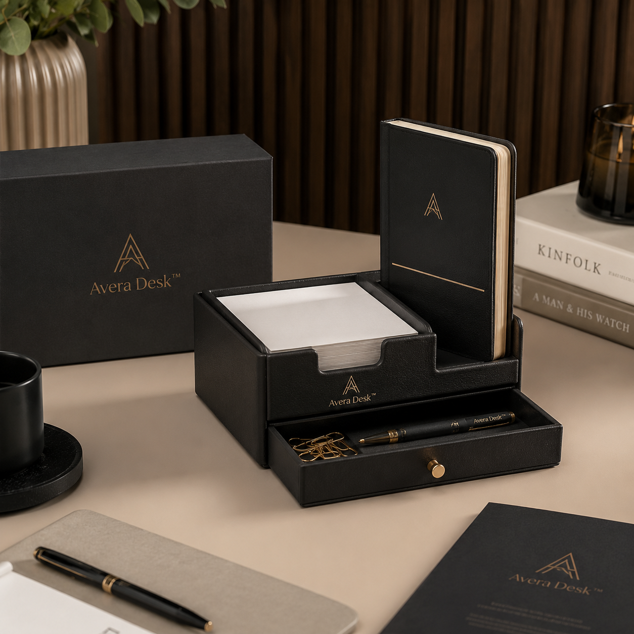 Avera Desk™ Memo &amp; Notebook Organizer with Drawer